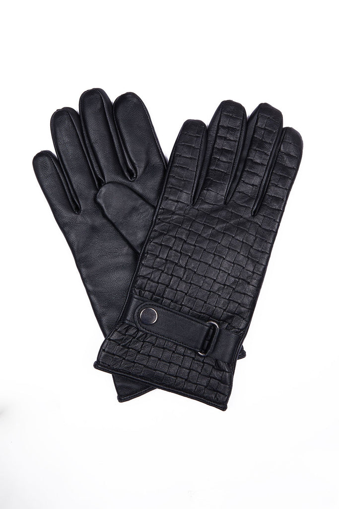 Leather Black Gloves - Gloves