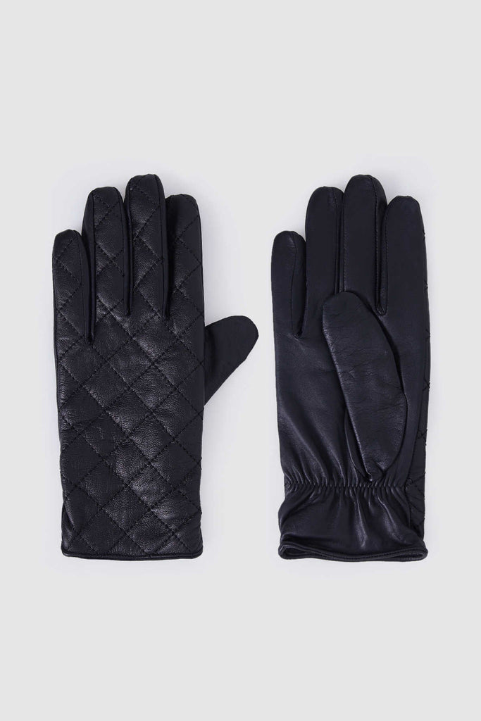 Leather Black Gloves - MIB