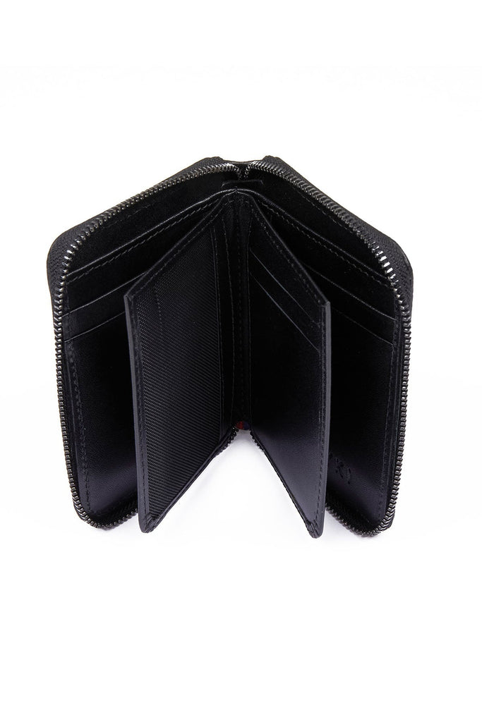 Leather Black Wallet - Black / STD / STD - Wallet