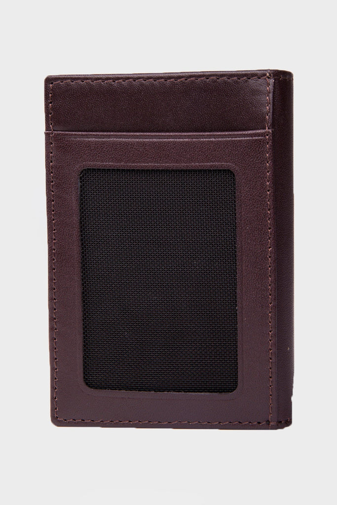Leather Brown Card Case - MIB