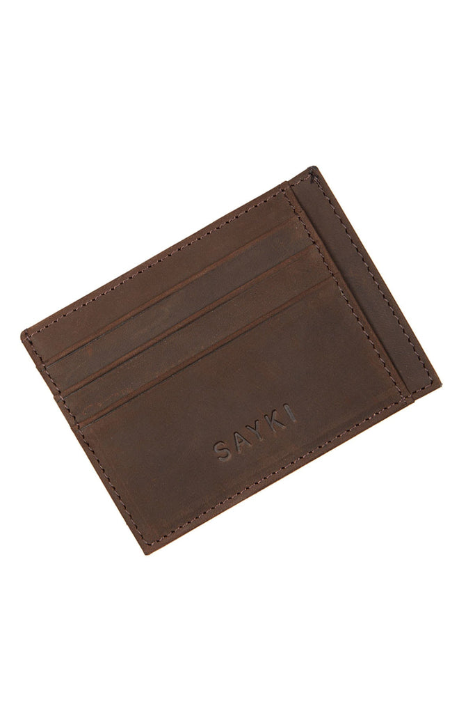 Leather Mink Card Case - MIB