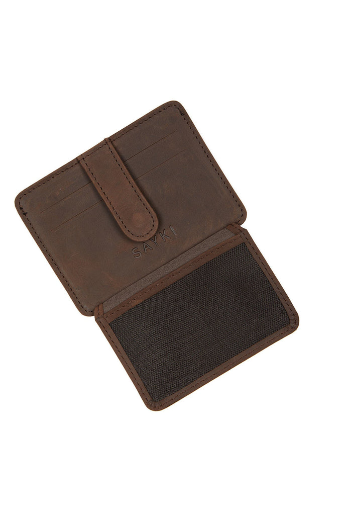 Leather Mink Card Case - MIB