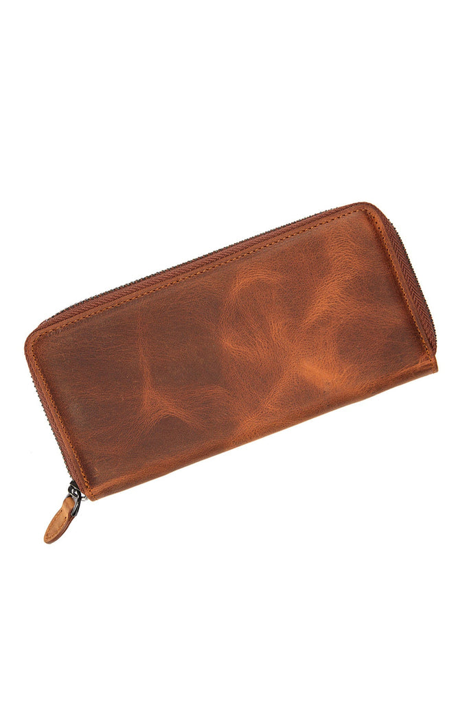 Leather Mink Wallet - MIB