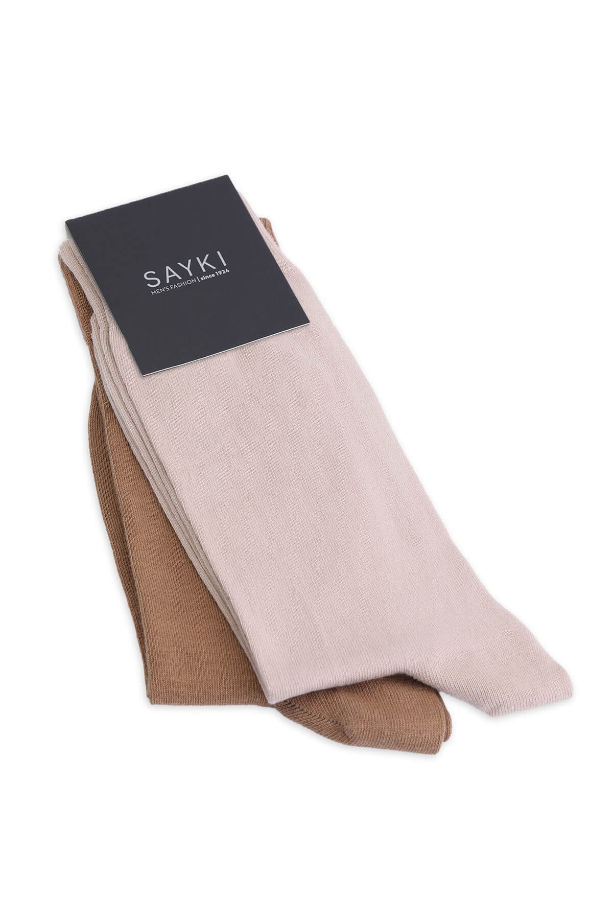 Light Brown - Dark Brown Socket Cotton Socks - MIB
