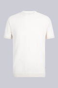 Linen Tone Slim Fit Rayon Crew Neck Knit T-Shirt