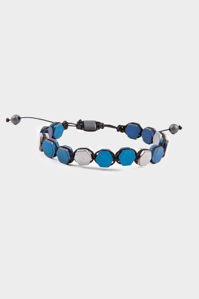 Natural Stone Gray - Dark Blue Bracelet MIB