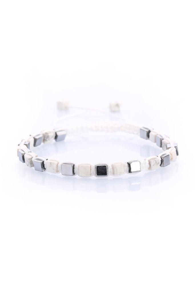 Natural Stone White Bracelet - MIB