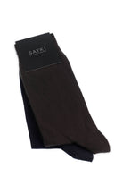 Navy - Brown Socket Bamboo Socks - MIB
