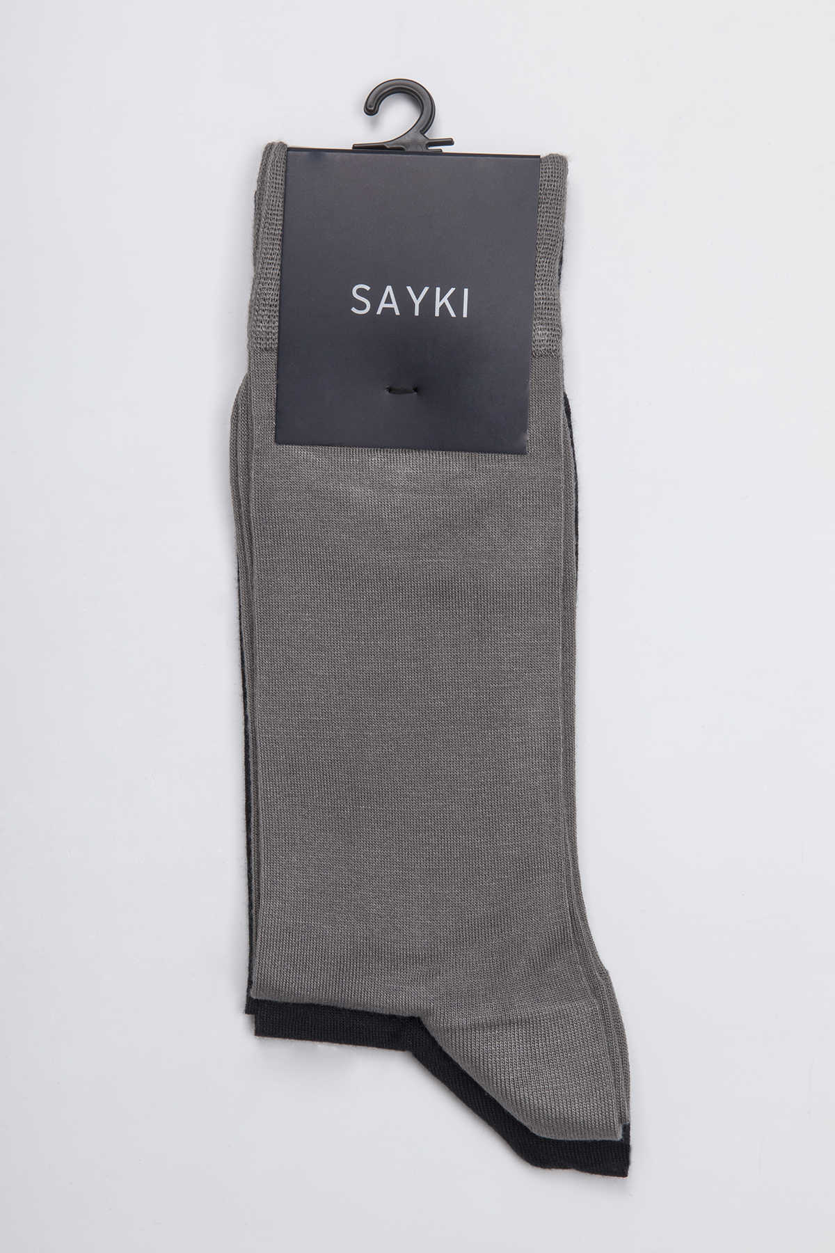 Navy & Gray Bamboo Socket Socks - MIB