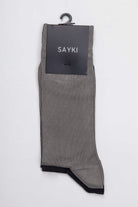 Navy & Gray Bamboo Socket Socks - MIB