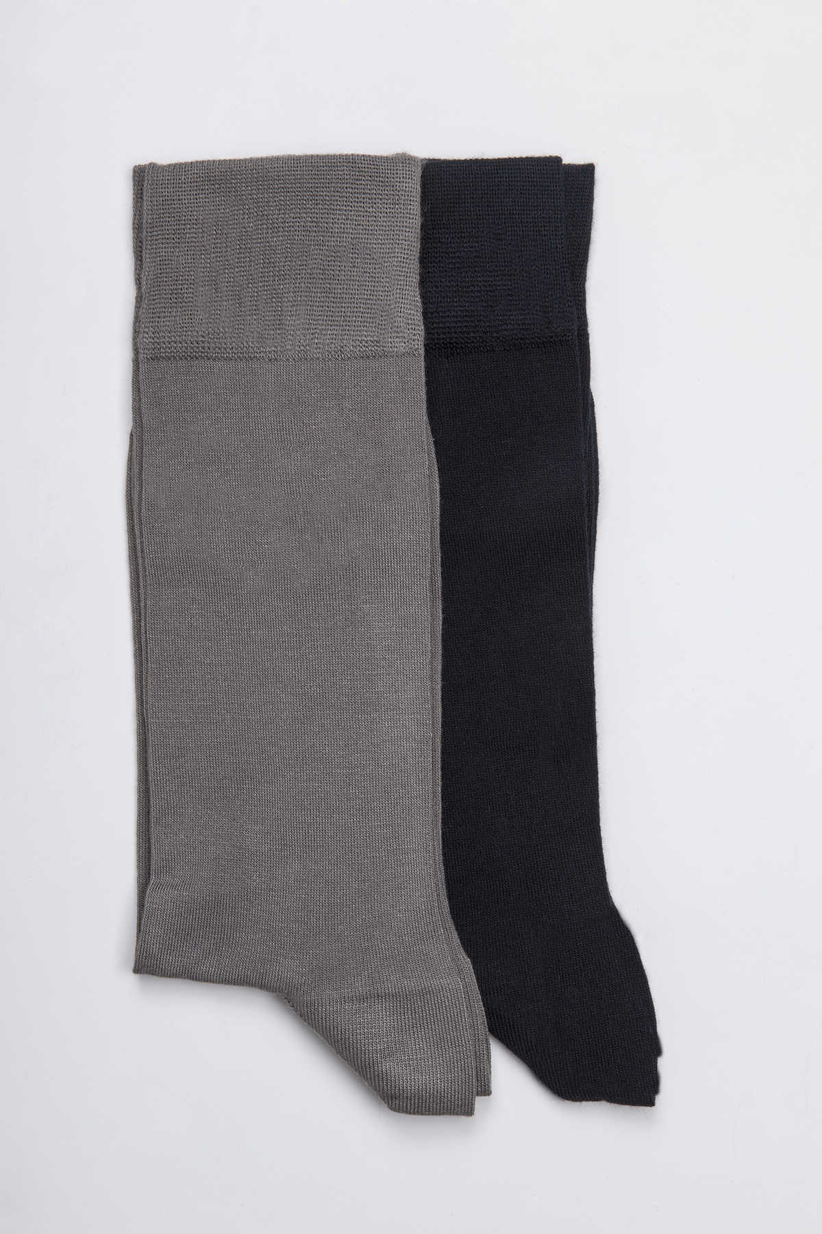 Navy & Gray Bamboo Socket Socks - MIB