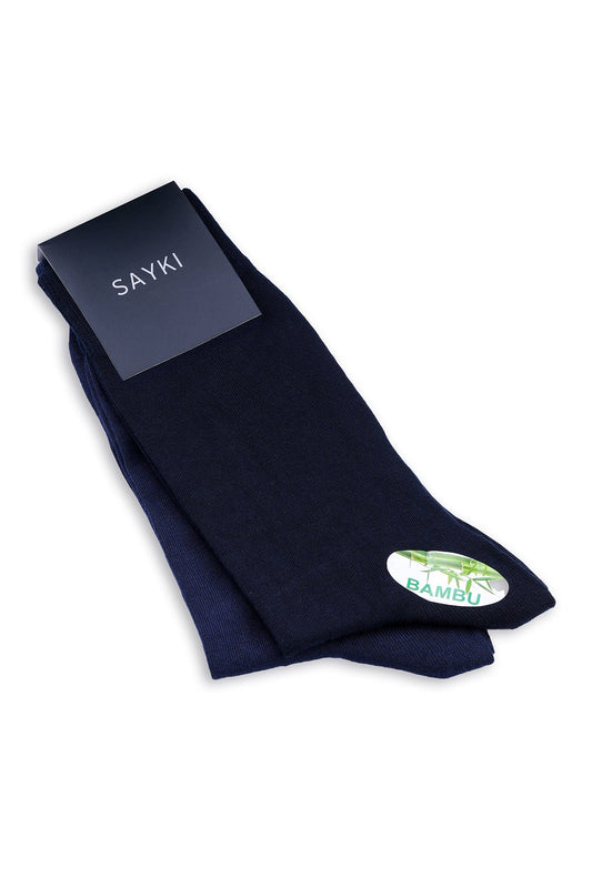 Navy & Light Navy Bamboo Socks - SAYKI - 8682819211390