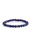 Navy Natural Stone Double Set Bracelet