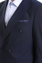 Navy Polka Dot Pocket Square - SAYKI