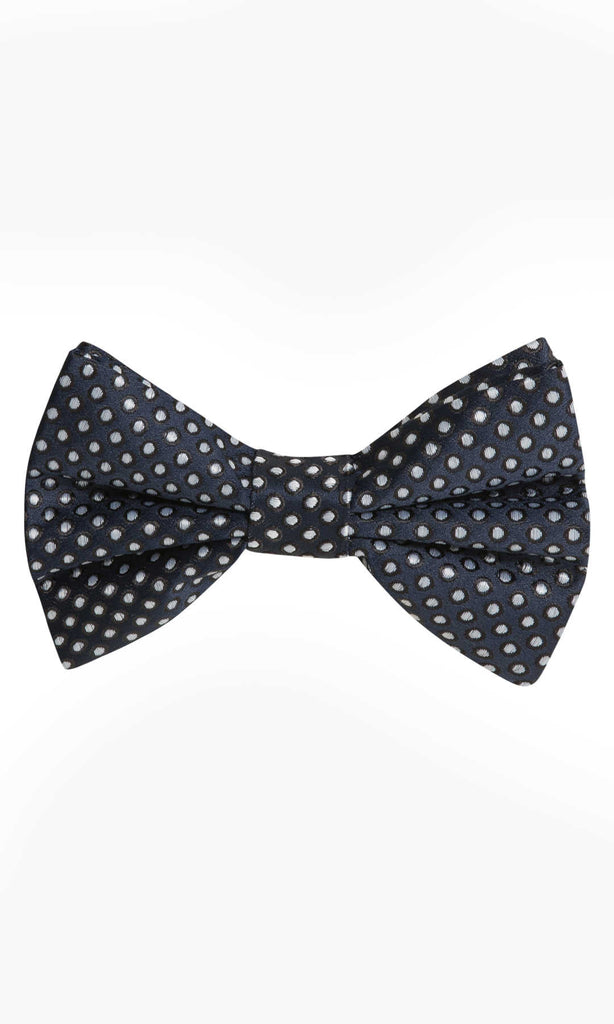 Patterned Black Bow Tie - MIB