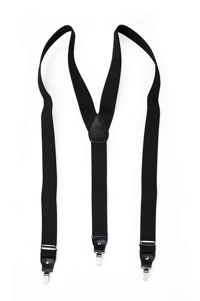 Plain Burgundy Suspenders - Suspenders