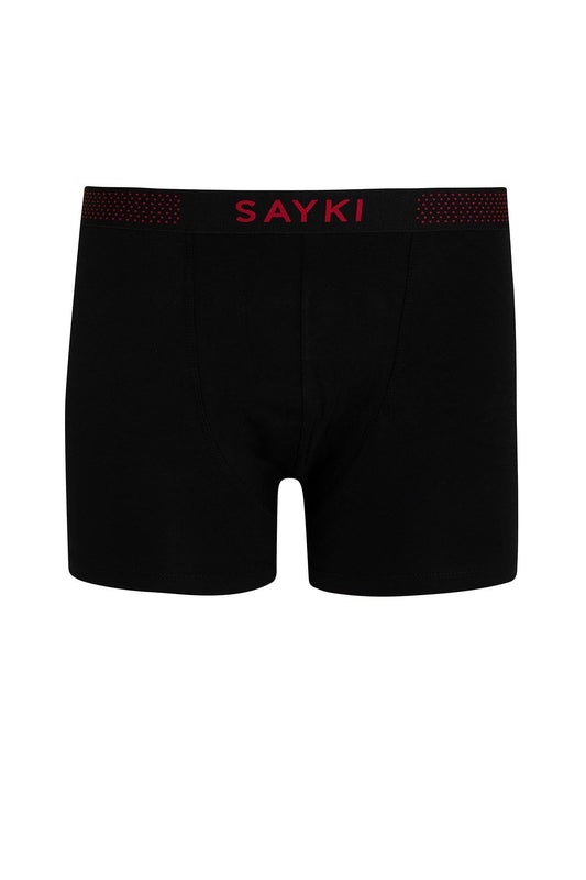 Red - Black Modal Jersey Boxer - SAYKI - 1924170948179