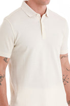 Regular Fit 100% Cotton Mercerized Beige Polo T Shirt SAYKI