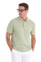 Regular Fit 100% Cotton Mercerized Green Polo T Shirt SAYKI