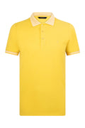 Regular Fit 100% Cotton Yellow Polo T-Shirt
