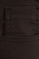 Regular Fit 5 Pocket High Waist Cotton Brown Denim Jeans