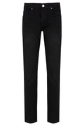 Regular Fit 5 Pocket Low Waist Cotton Black Denim