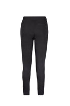 Regular fit black cotton blend jogger sweatpants with slim fit, elastic waistband, and ribbed cuffs