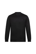 Regular Fit Black Crewneck Sweatshirt