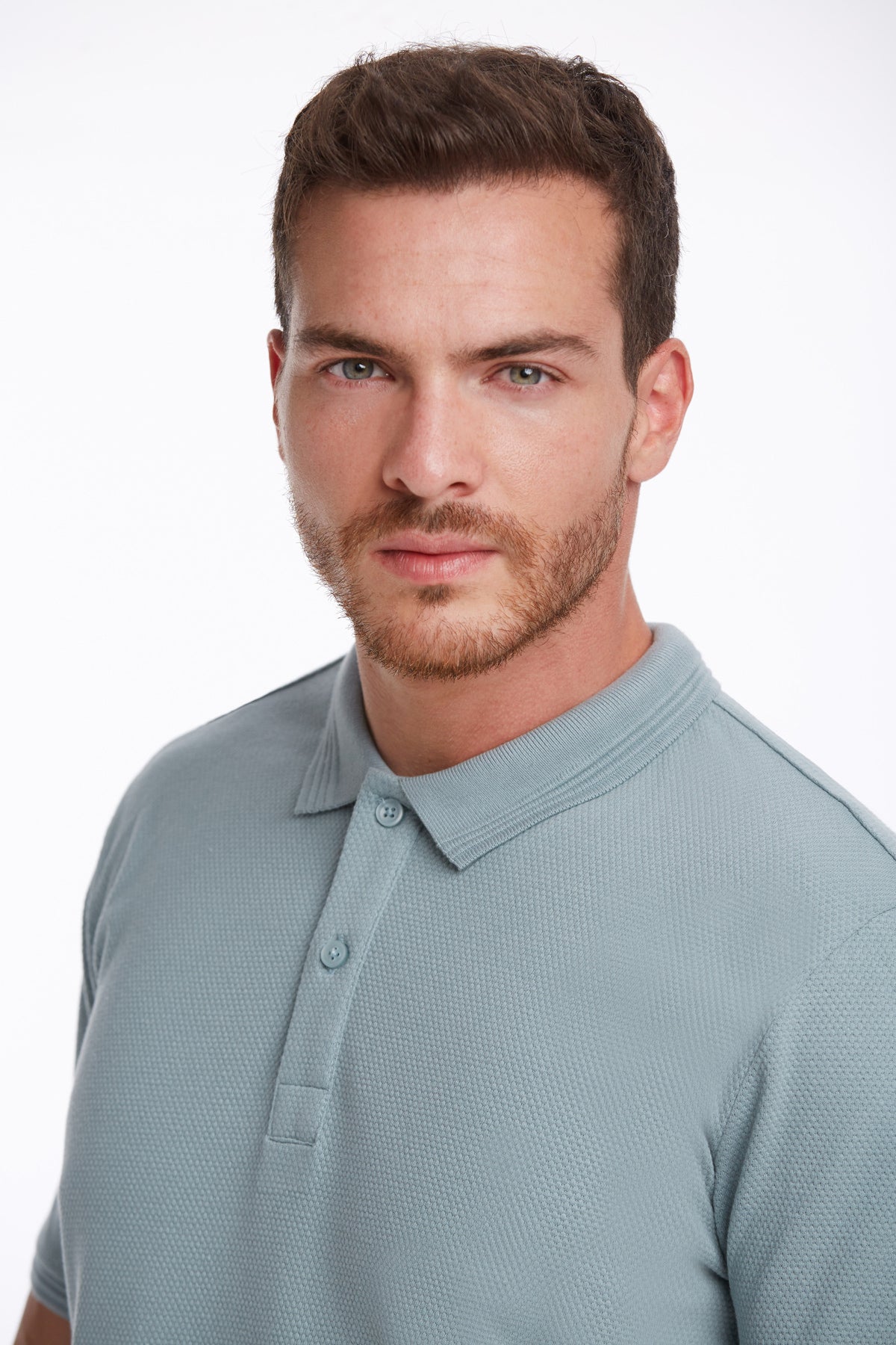 Regular Fit Blue Cotton Blend Polo T-Shirt - MIB