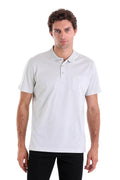 Regular Fit Bone Basic Cotton Polo T-Shirt