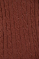 Regular Fit Brick Wool Blend Turtleneck Sweater - SAYKI