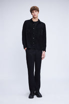 Regular Fit Corduroy Shacket Black Casual Shirt - MIB