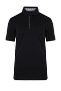 Regular Fit Cotton Black Polo T-Shirt