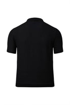Regular Fit Cotton Blend Black Polo - SAYKI