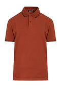 Regular Fit Cotton Blend Brick Polo T-Shirt