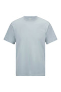 Regular Fit Cotton Blend Light Blue Crewneck T-Shirt