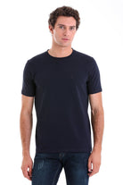 Navy blue crew neck t-shirt