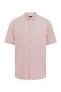 Regular Fit Cotton Blend Red Dress Shirt