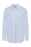 Regular Fit Cotton Blue Dress Shirt
