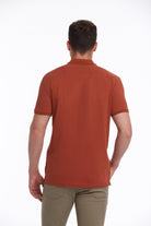 Regular Fit Cotton Cinnamon Polo T-Shirt - SAYKI