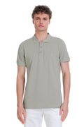 Regular Fit Cotton Light Khaki Polo T-Shirt