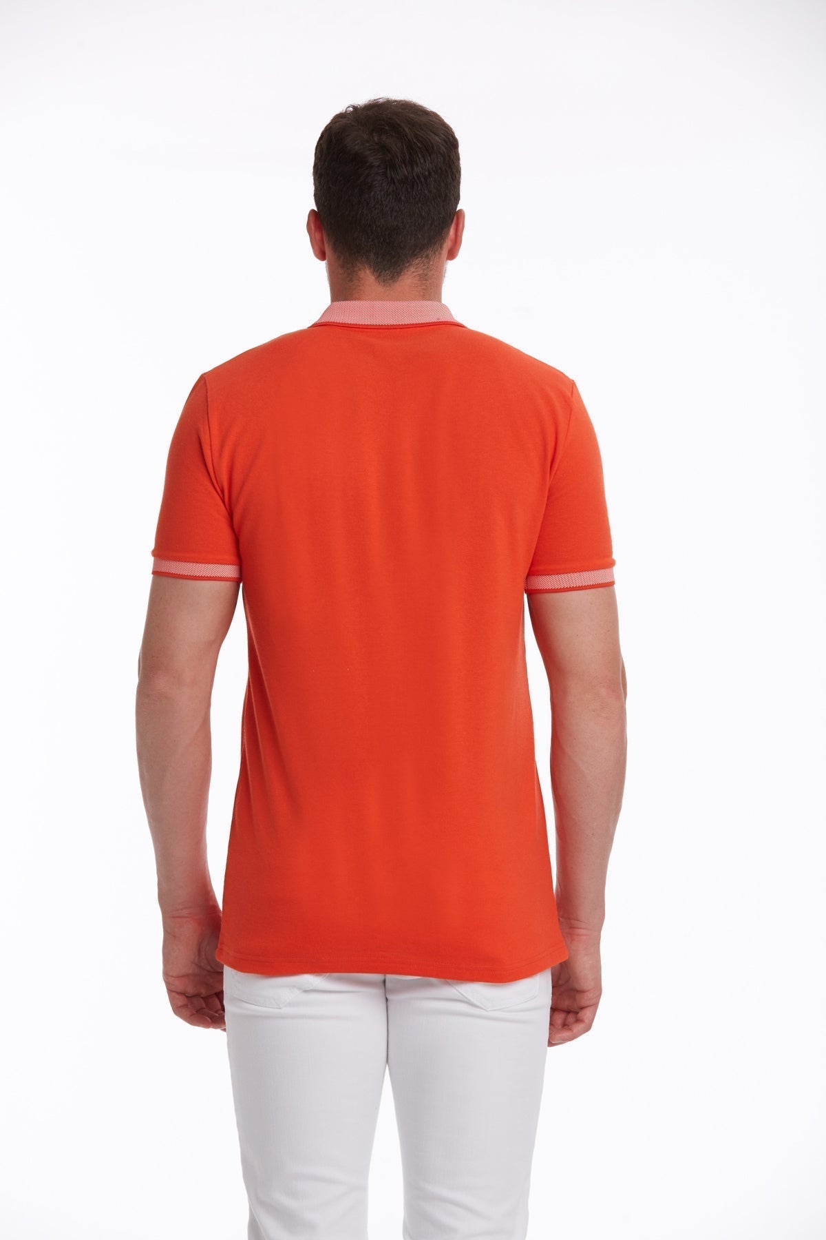 Regular Fit Cotton Pomegranate Flower Polo T-Shirt - MIB