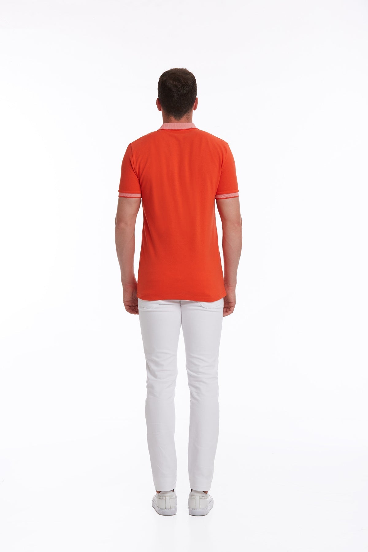 Regular Fit Cotton Pomegranate Flower Polo T-Shirt - MIB