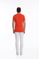 Regular Fit Cotton Pomegranate Flower Polo T-Shirt - MIB