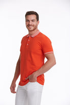Regular Fit Cotton Pomegranate Flower Polo T-Shirt - MIB