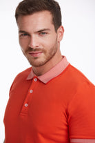 Regular Fit Cotton Pomegranate Flower Polo T-Shirt - MIB