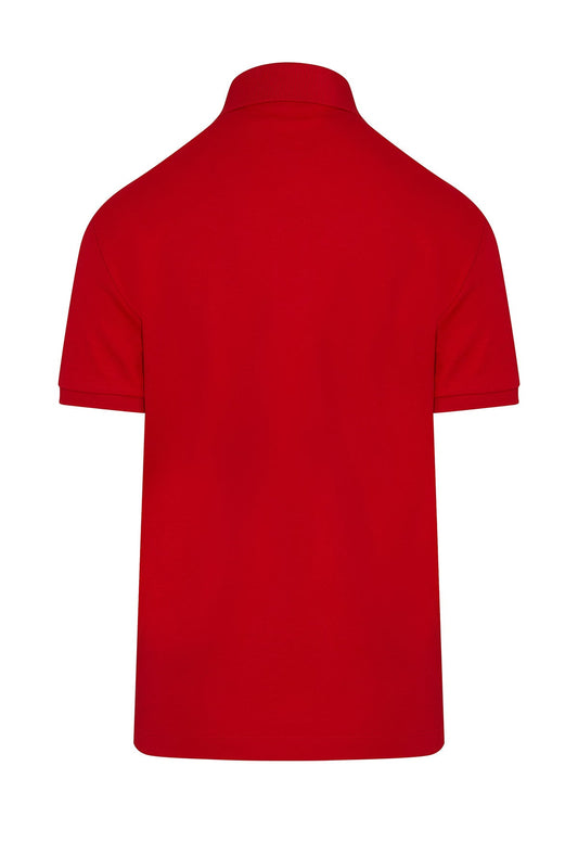 Regular Fit Cotton Red Polo T-Shirt - SAYKI