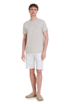 Regular Fit Cotton Stone Crew Neck T-Shirt - SAYKI