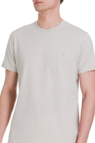 Regular Fit Cotton Stone Crew Neck T-Shirt - SAYKI