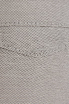 Regular Fit High Waist Light Gray Cotton Casual Pants - MIB